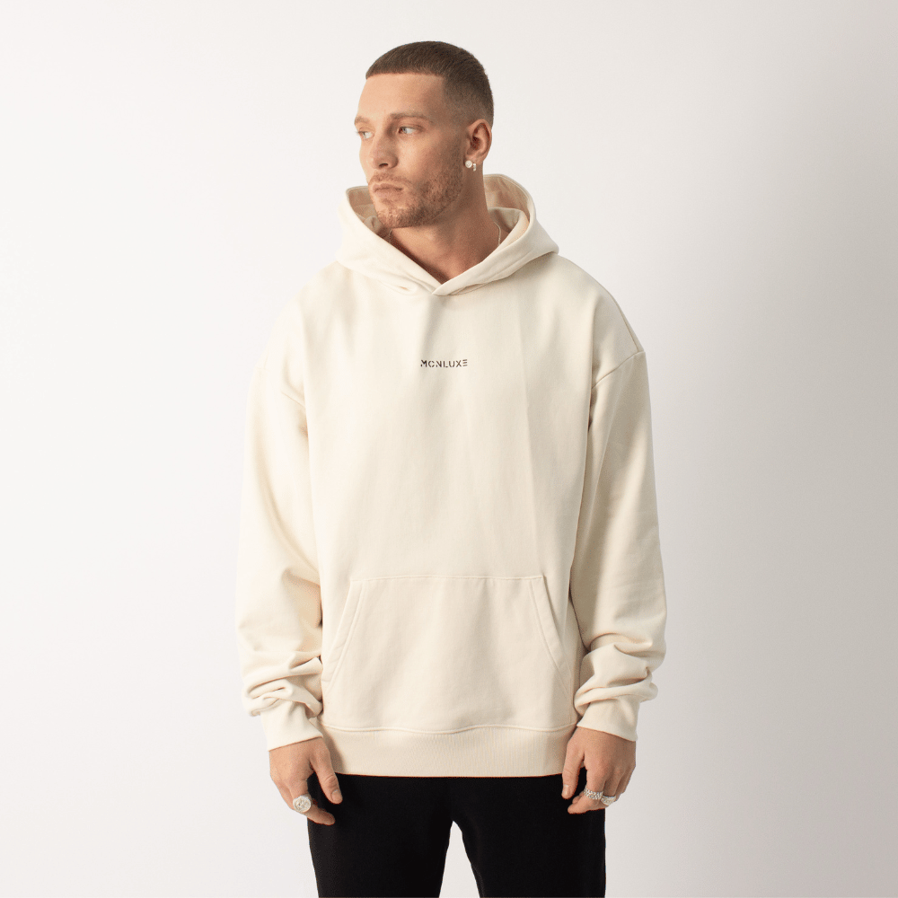 Premium Embossed Hoodie - Off White