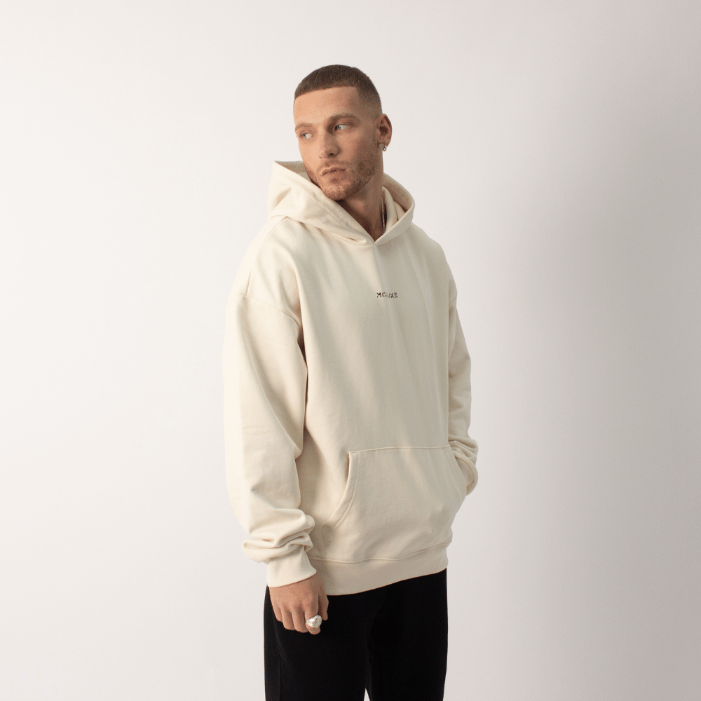Premium Embossed Hoodie - Off White