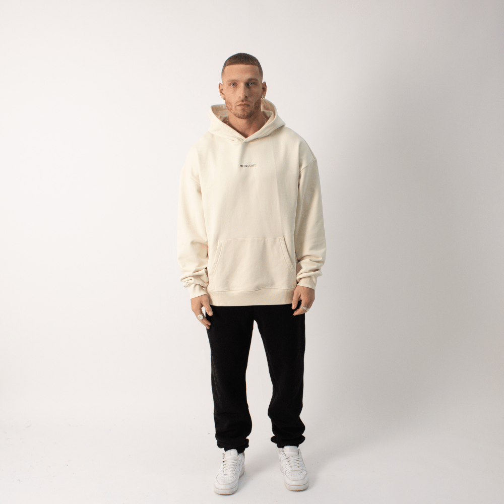 Premium Embossed Hoodie - Off White
